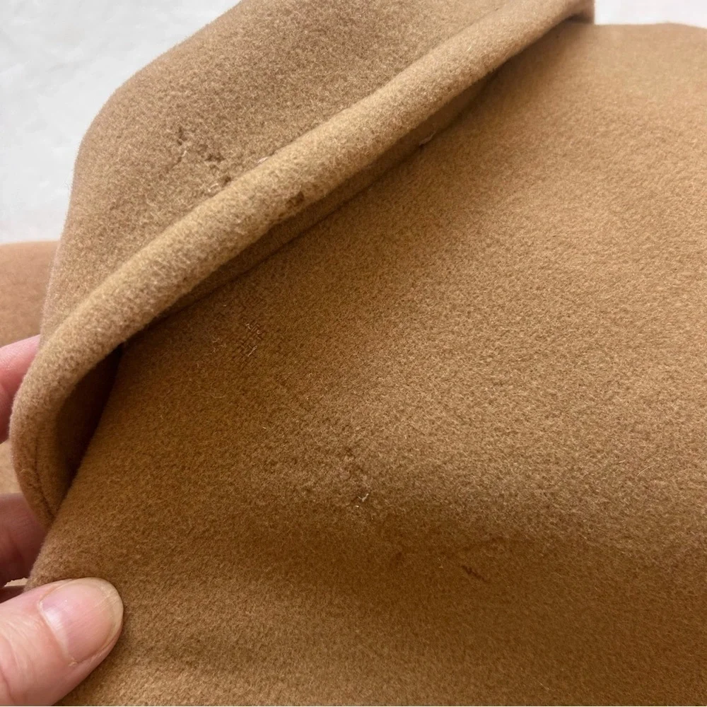 Pendleton Vintage Cashmere Wool Pea Coat Camel Womens Size 8P USA